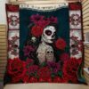 Rose Skull Quilt Blanket  Quilt
